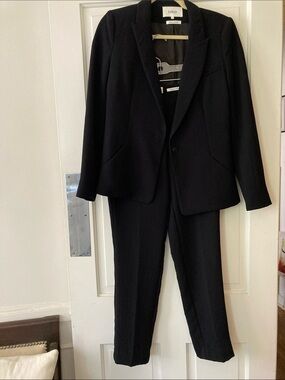 ba&sh Black Tailored Blazer and Trousers Set